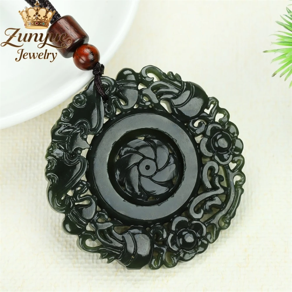 

Высококачественный натуральный нефрит Хэтянь и зеленый нефрит, выдолбленный кулон, ювелирные изделия класса люкс, модные ювелирные изделия, подвески, изысканные популярные