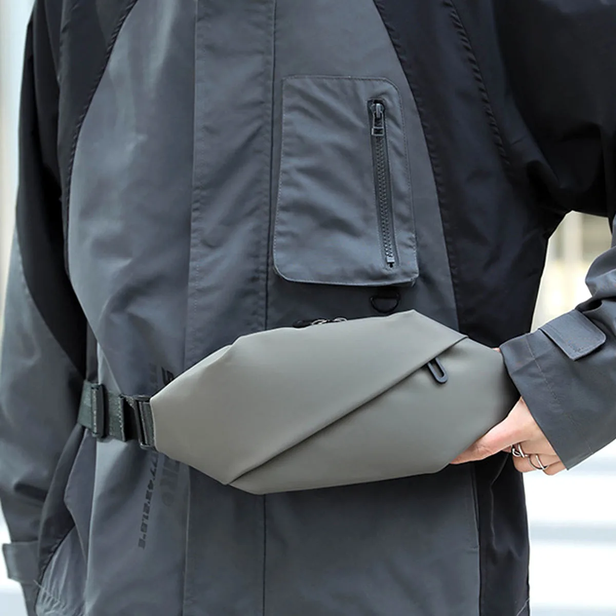 Men Minimalist Outdoor Sports Running Jogging Waist Bag Man Commute Waterproof Fanny Pack Stylish Cross Body Belt Bag Waist Bags 6