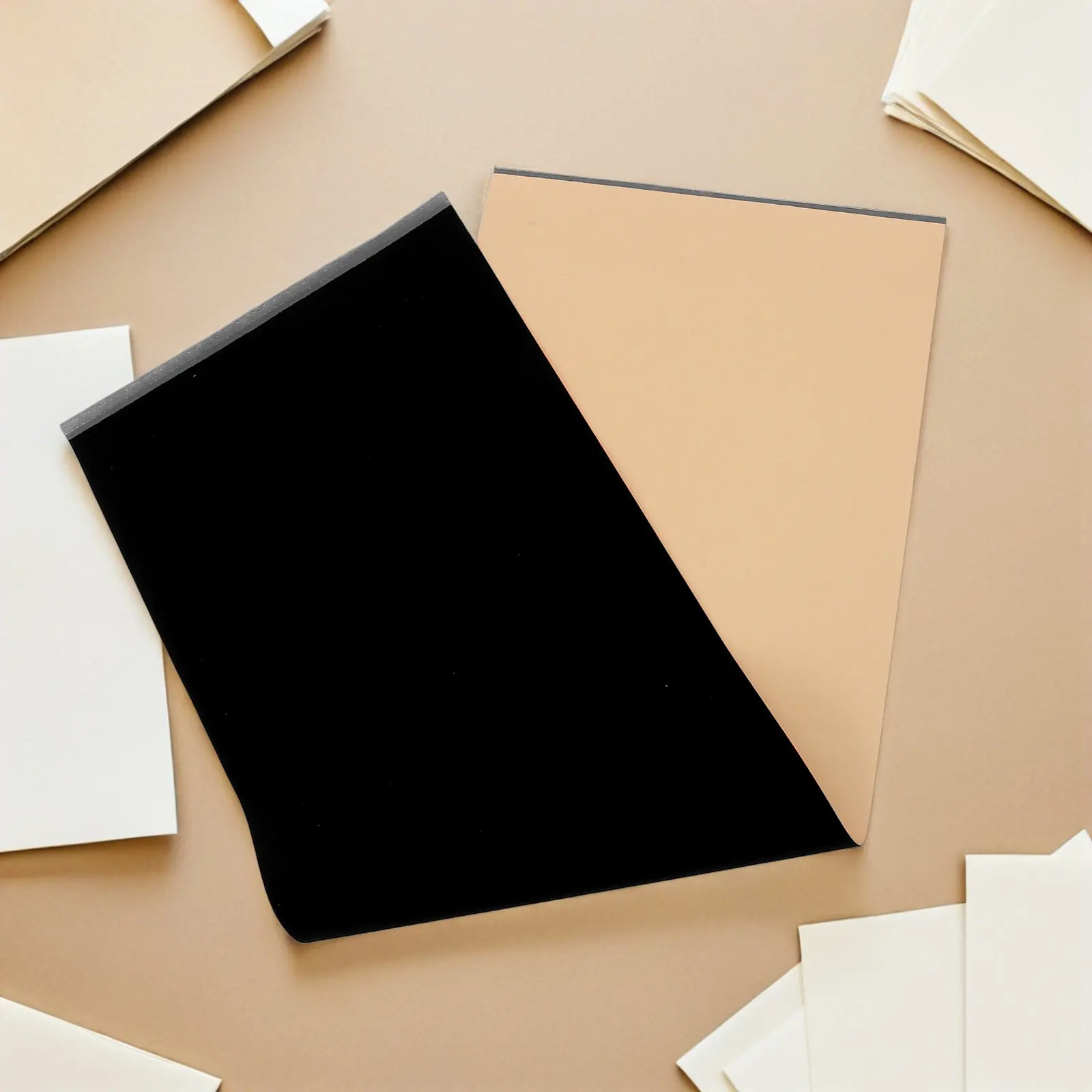 Adhesive Backed Felt Sheets Self Adhesive Drawer Liner For Craft Maker Black Flocked 6X61 Thick Soft Fabric - view 4