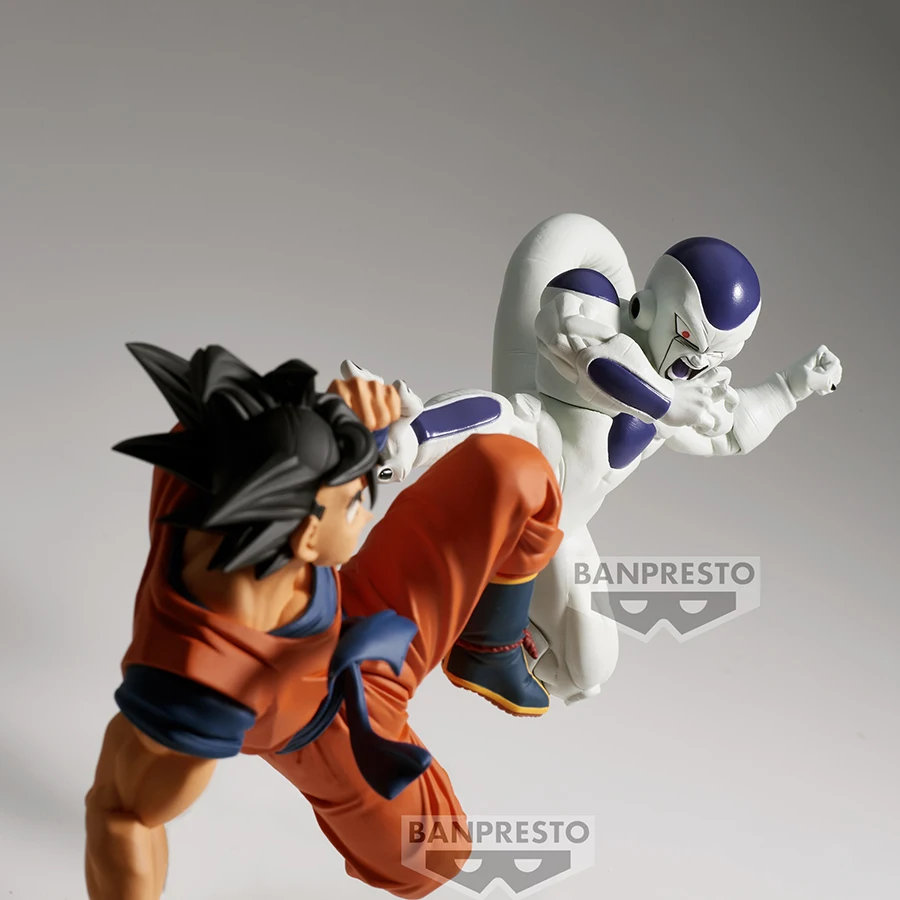 バンダイ-ドラゴンボールZアニメフィギュア,PVCアクションフィギュア,モデル玩具,マッチメーカー,悟空vsフリーザ,オリジナルのDBZフィギュアコレクション