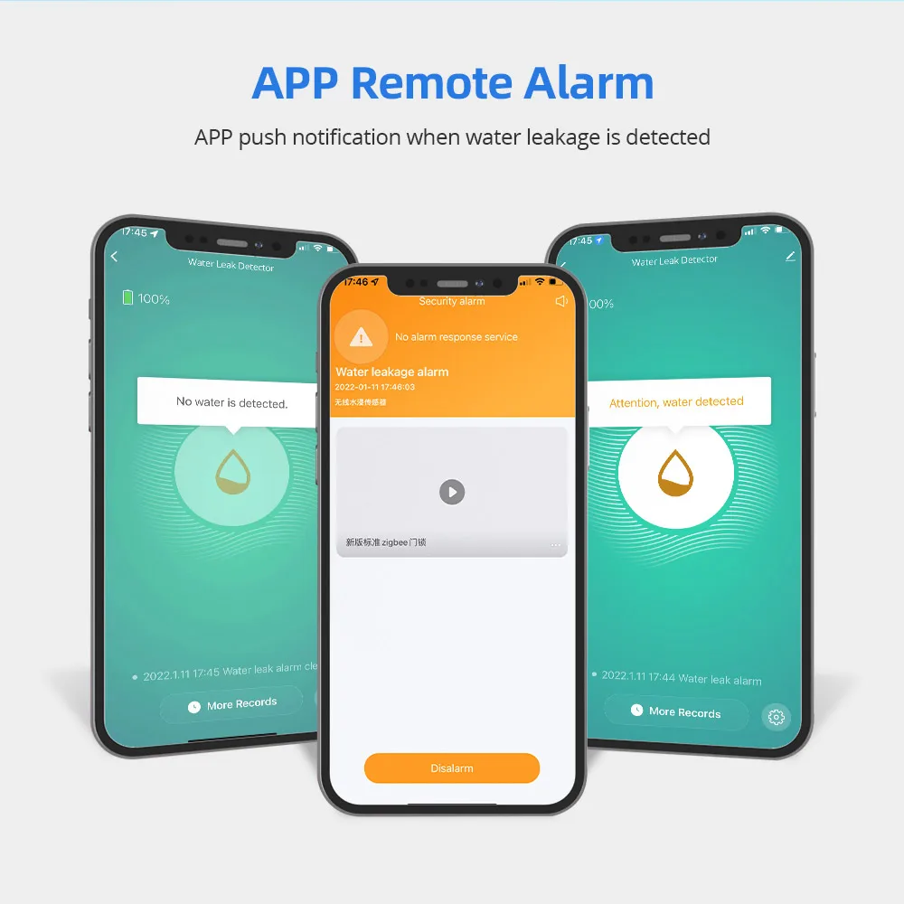 Tuja inteligentny wyciek wody Zigbee wykrywacz bezpieczeństwa inteligentny domowy Alarm przelewowy czujnik wycieku powodzi Alexa Homekit Siri sterowanie głosowe