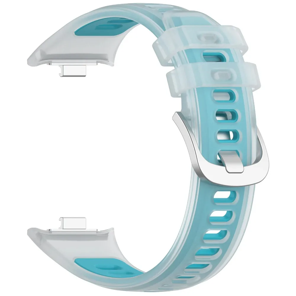 Sport Silicone Strap for Redmi Watch 6 5 4 Soft Jelly Translucence Adjustable Wristband for Xiaomi Mi Band 10 Pro 9 8 Pro Correa