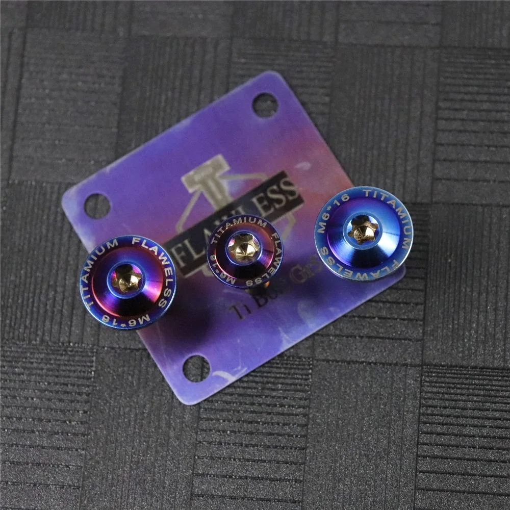 FLAWLESSTI Gr5 チタンボルトボディカバーフェンダーボルト M6 スズキ GSX 1000