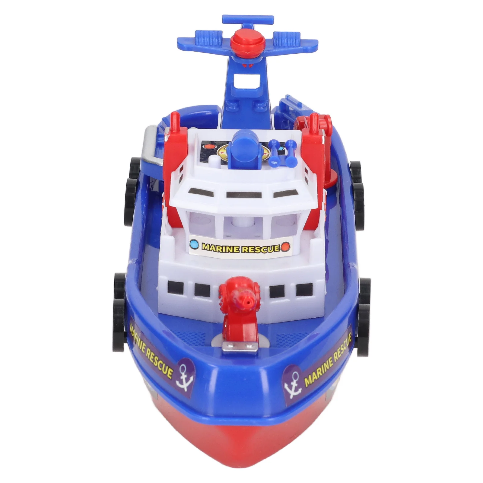 ZK20 Fire Boat Toy Auto Water Spraying Educational Music Light Electric Children Bath Boat Toy for Boys Girls