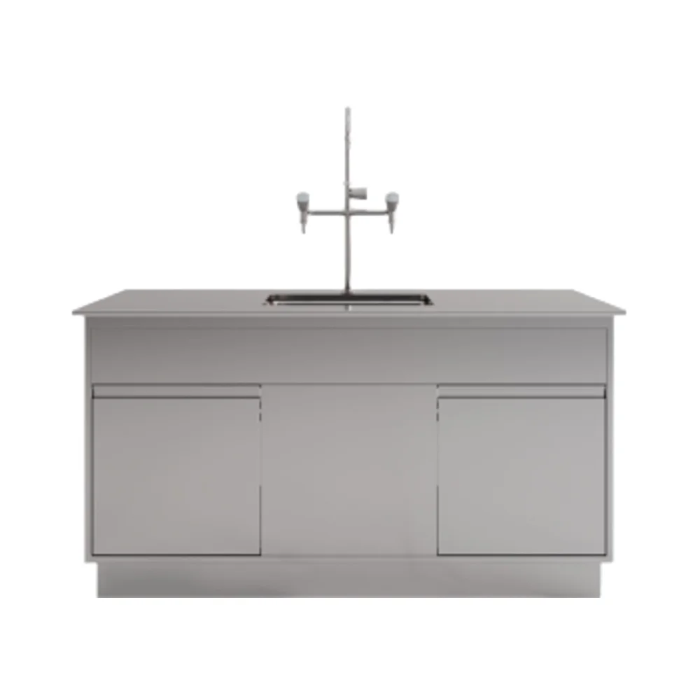 Aanpasbare laboratoriumwerkbank Roestvrijstalen meubellaboratoriumbank voor schone ruimtes