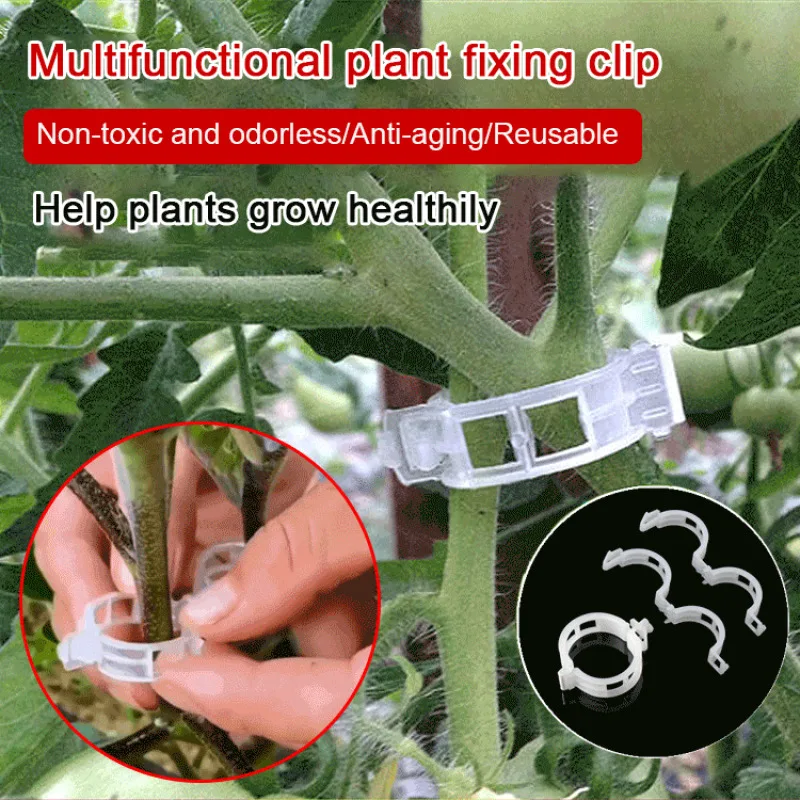 Plant Hanging Gripper Clips Fastener Flower Clip for Plant Vine Vegetables Flower Tied Bundle Branch Grafting Fixing Tool