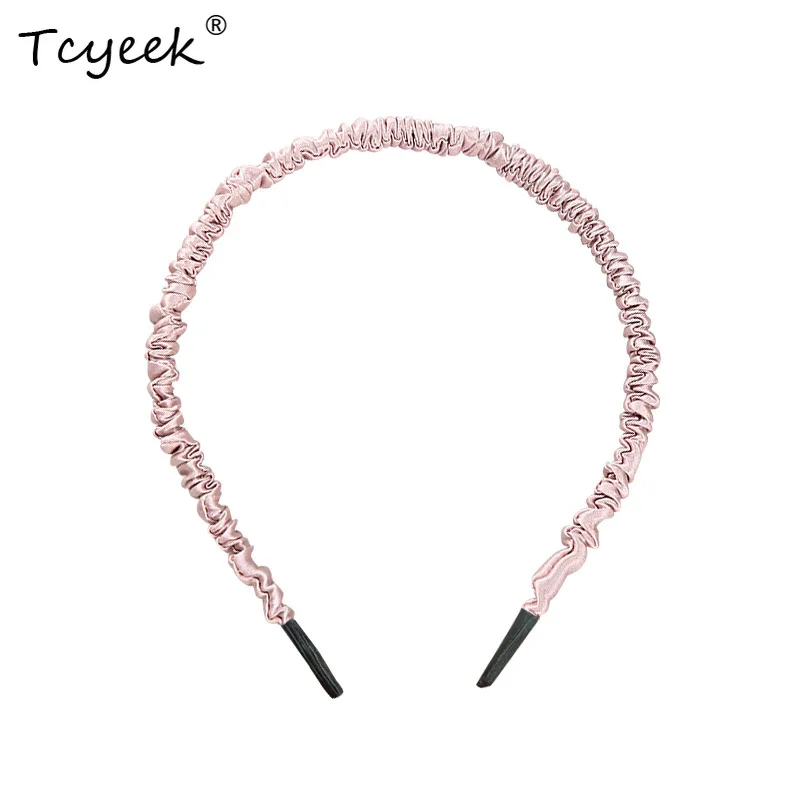 

Tcyeek 16 мм 100% чистый шелковый обруч для волос, повязки на голову для женщин и девочек, эластичные роскошные аксессуары для волос, новинка 2023 года A36635QC