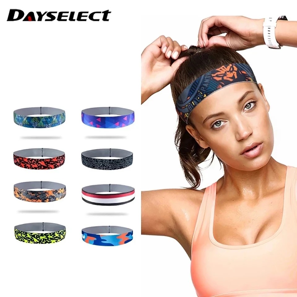 Unisex Non Slip Tennis Basketball Running Sweatband Sport Fitness Head bandHeadbands Sports Hair Sweat Band