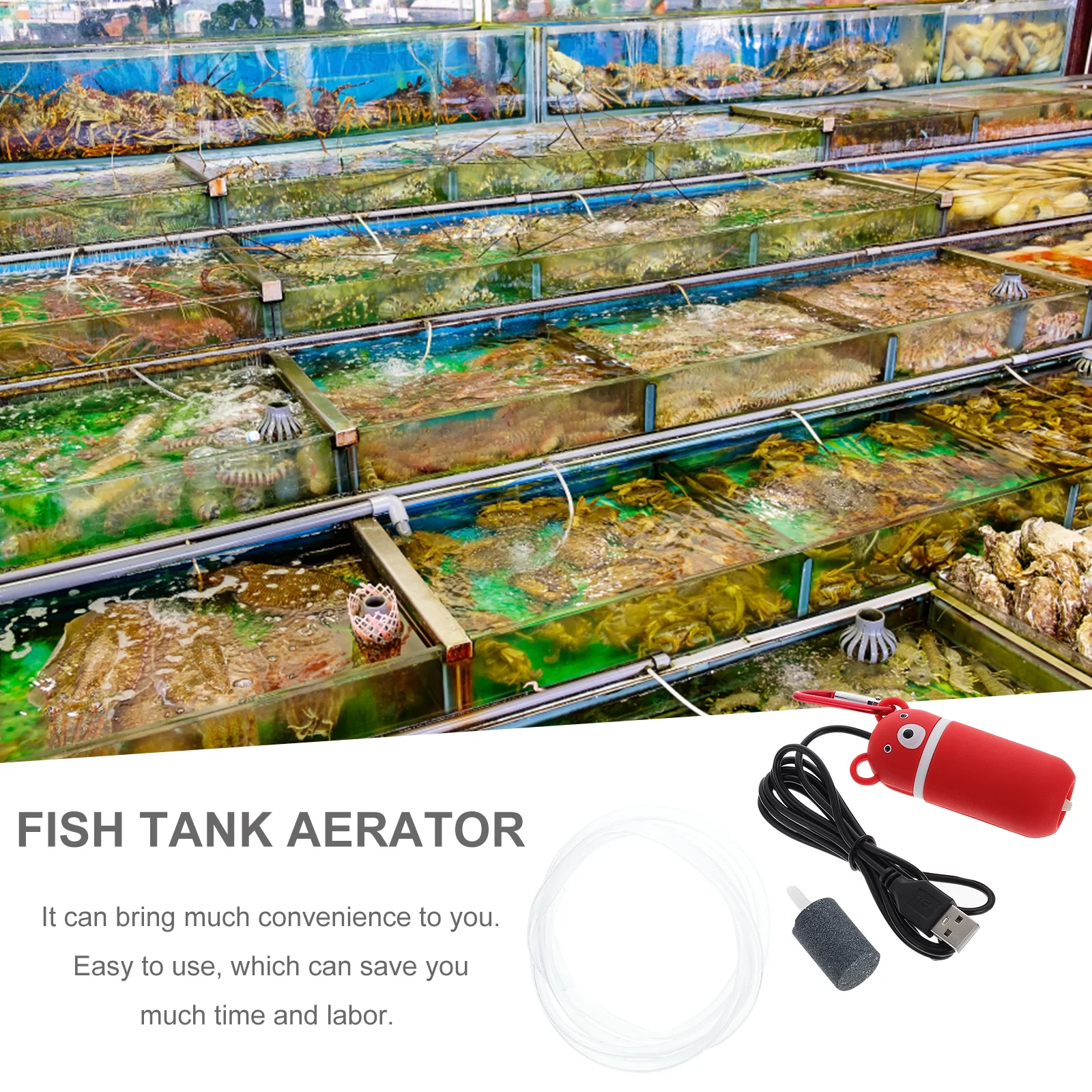 1 مجموعة المدمجة USB حوض السمك مضخة أكسجين مهوية الهواء الصغيرة المحمولة خزان الأسماك مضخة هواء البلاستيك الأكسجين أداة للمنزل حوض السمك #5