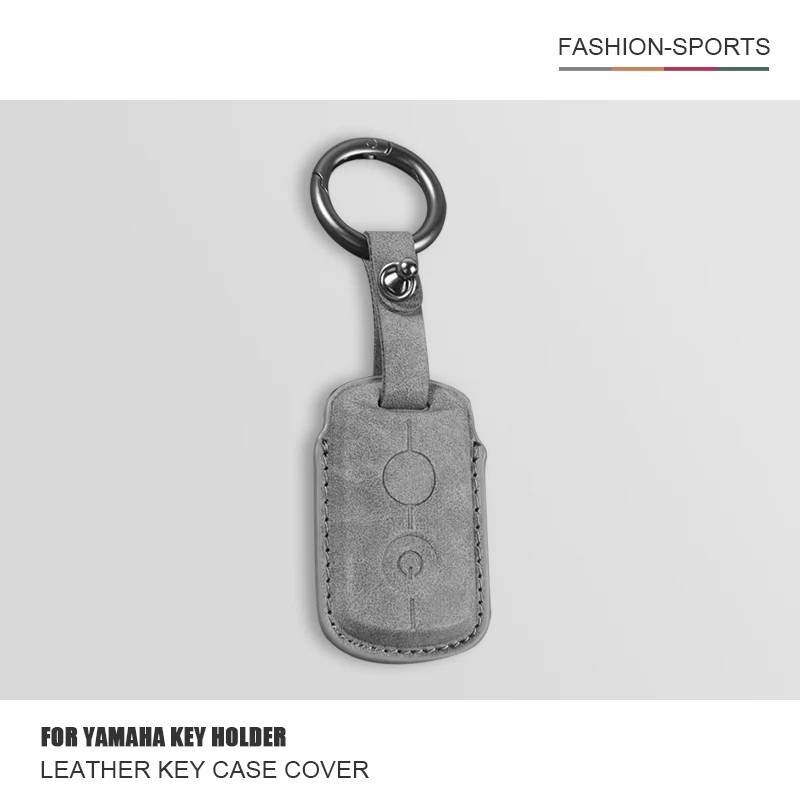 Motorcycle Leather Key Case Cover Shell For Yamaha Nmax 2021/2022 NVX NVX155 XMAX XMAX300 QBIX AEROX JAUNS 2018 2019 Accessories