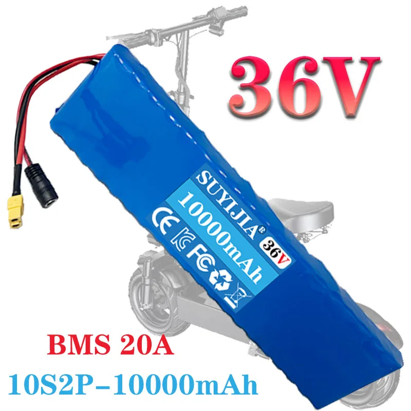 36V Newly Made 36V 10S2P 10Ah 18650 Lithium Ion Battery Pack 350W 500W 750W 36v Electric Scooter Battery