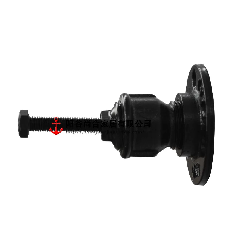 Iron Staircase Handrail Bracket Thickened Industrial Style for DIY Installation Compatible with Standard Pipes