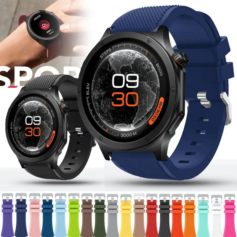 Bracelet en Silicone pour montre OnePlus 4 3 2 2R, 22mm, pour OPPO Watch S 4Pro X X2 X3/OnePlus 46mm/Lite