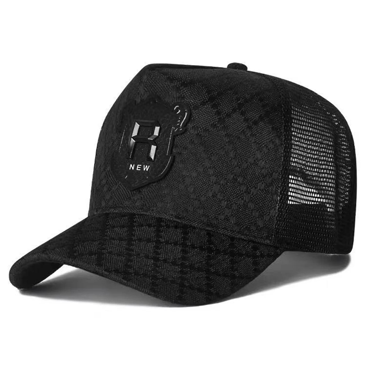 Unisex Baseballkappen mit R-Buchstaben-Stickerei, Frühling, Sommer, Outdoor, verstellbare Freizeithüte, Sonnenschutzhut, Sportkappe – Detail 2