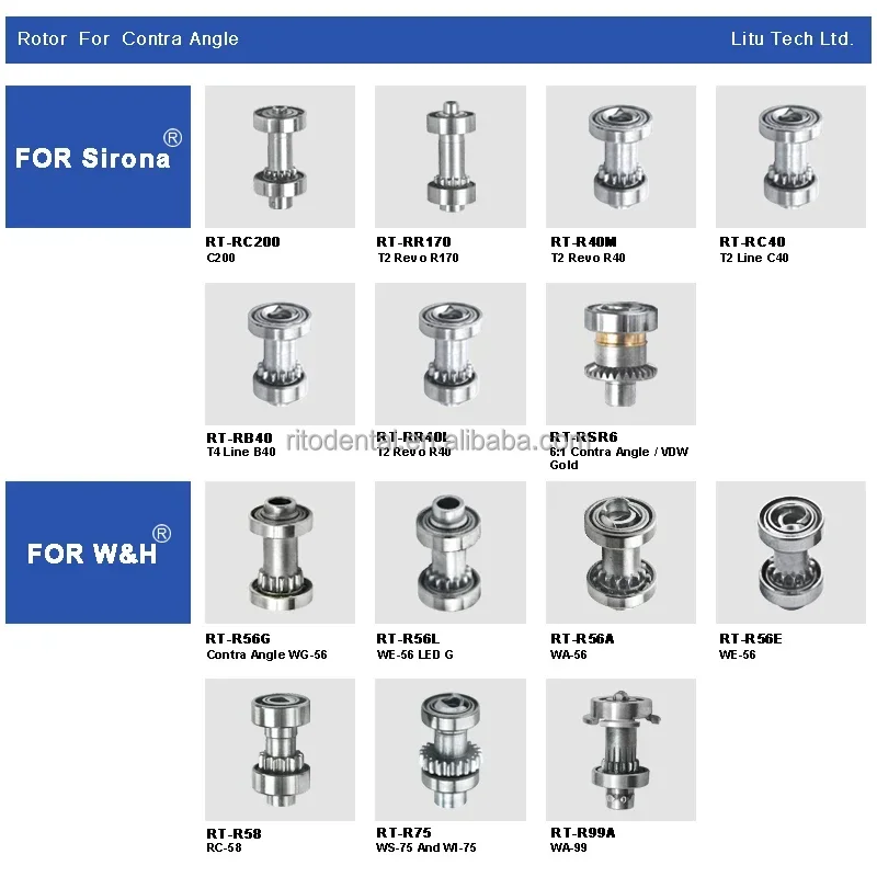 Контраугольный ротор Den Tal Part для W& WA-99 RT-R99A
