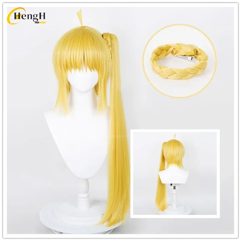 

В наличии Ijichi Nijika Синтетические волосы Аниме 80 см Длинные желтые заколки для хвоста Косплей Аниме Парик Термостойкие волосы Парики для Хэллоуина
