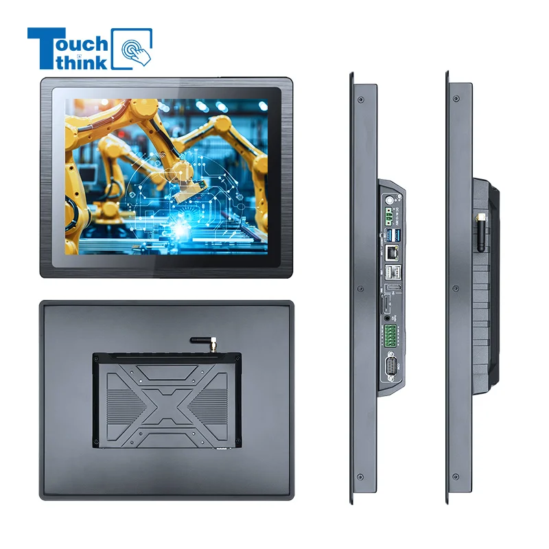 Modular Expandable 7-24 Inch Panel Mount Touch Pc Rk3568 I3 I5 I7 32g Ddr4 Industrial Computer 500/1000nits All in One Panel Pc