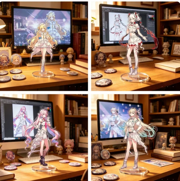 Anime Wuthering Waves Aemeath Dani Rover Phoebe Acrylic Stand Figure Model Plate Cosplay Collection Desktop Decor Gifts New XYZ