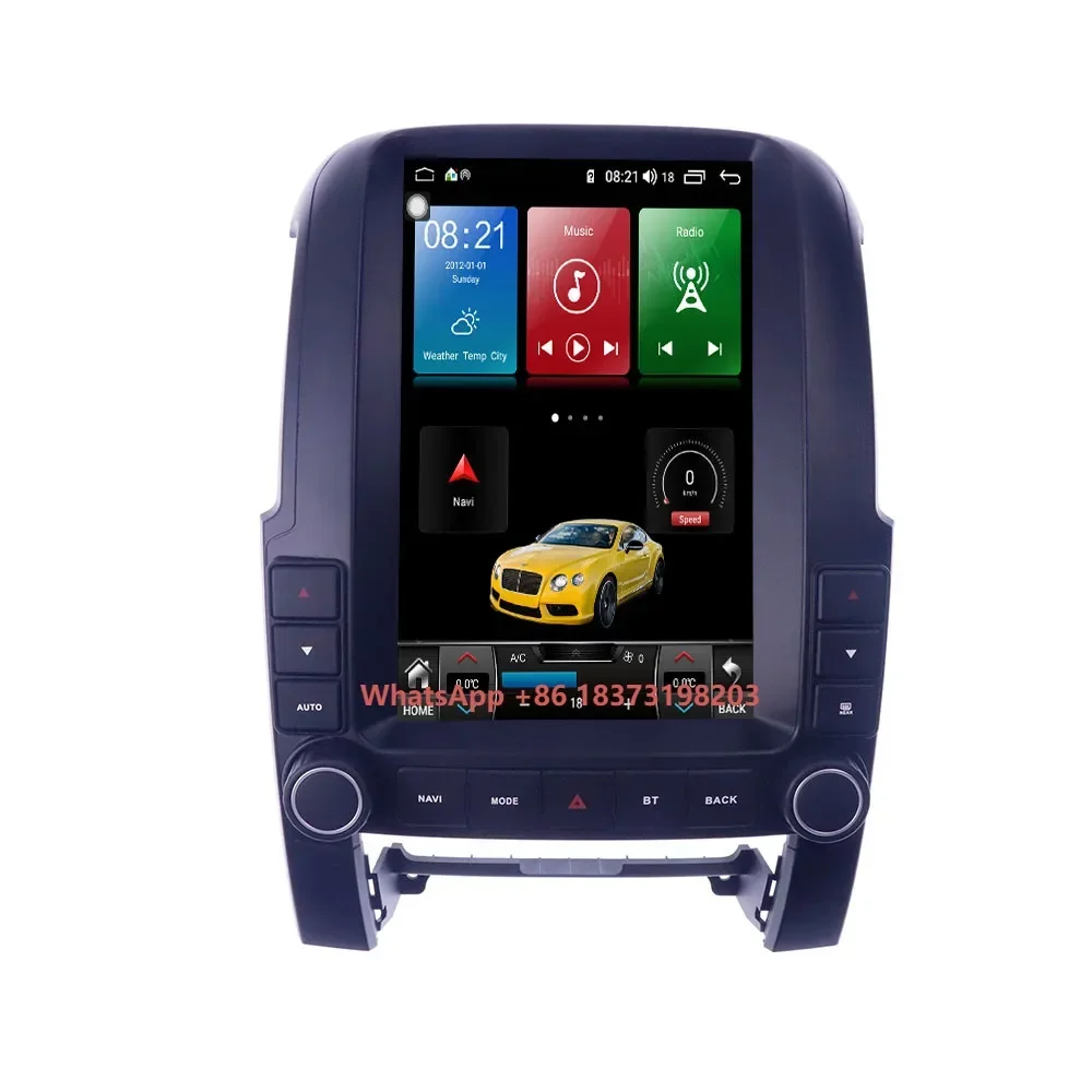 Android 11 12.1 Inch for Kia Sorento 2009 - 2012 Vertical Screen Car Smart Multimedia Radio Recorder Video Player GPS Navigation