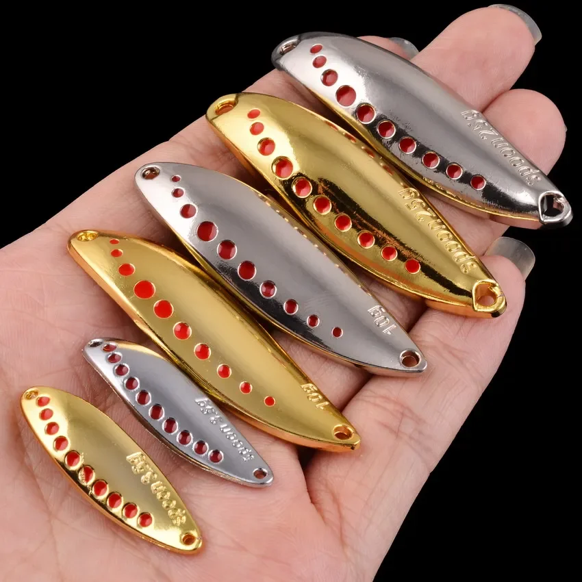 Metal Vib Leech Spinners Spoon Lures 2.5g 5g 7.5g 10g 15g 20g 25g 30g esca artificiale Lure attrezzatura da pesca per Bass Pike Perch