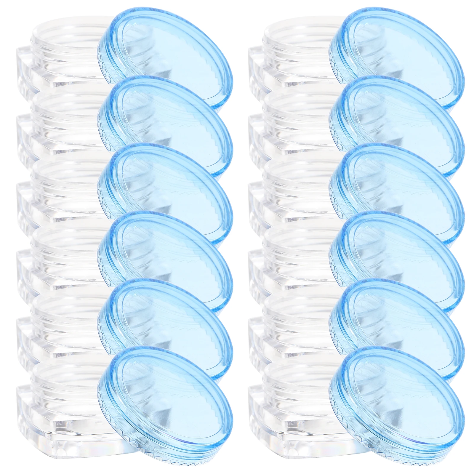 

12 Pcs Cream Boxes Leak Proof Portable Plastic Jars Travel Makeup Containers Reusable Empty Bottles Samples