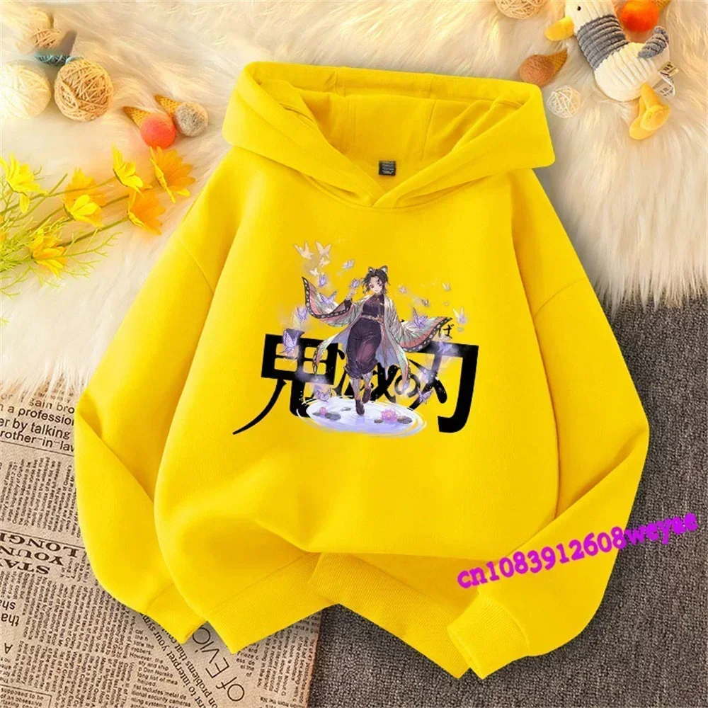 Demon Slayer Spring And Autumn Children Boys And Girls With Hoodie Sweater Top Cartoon Printing Children\'s Sportswear Coat Baby