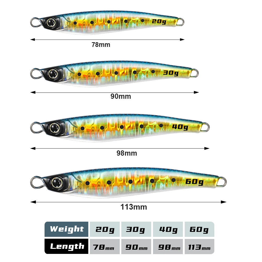 PRO Jugulo Jig de lanzamiento con jigging para orilla agua salada