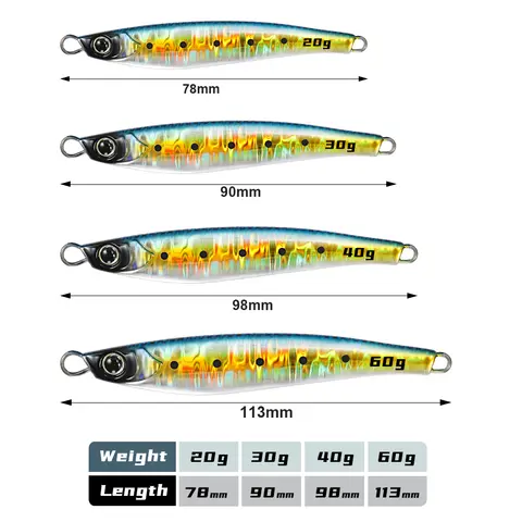 JIGGING PRO Jugulo Jig 15g 20g 30g 40g 60g Casting Jig Shore Metal Jig Lure Saltvattenfiskeredskap 10 best sales metalljiggfiskebete - №10