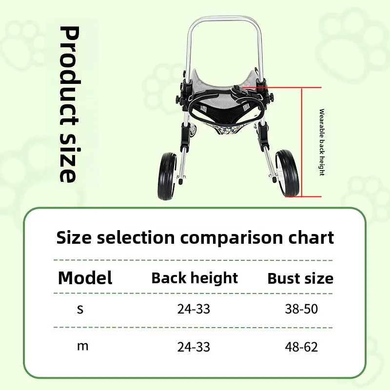 

Small Pet Front Limb Wheelchair Affordable Dog Mobility Aid Wheelchair for Handicapped Dogs