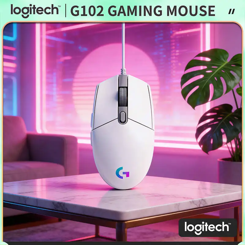 

Logitech G102 Prodigy Mouse, 1ms Response Time, RGB Sync, 20M Clicks, Mechanical Buttons for Professional Esports Gamers