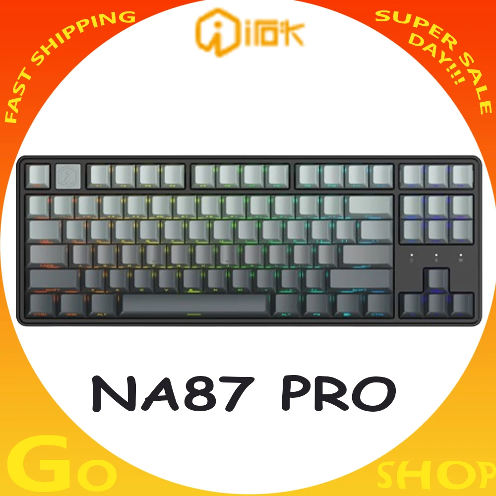 

Irok Na87 pro Magnetic Switch 8K Mechanical Keyboard Hot Swap E-Sports Customize Keyboard PC Accessories Office Gaming Gifts