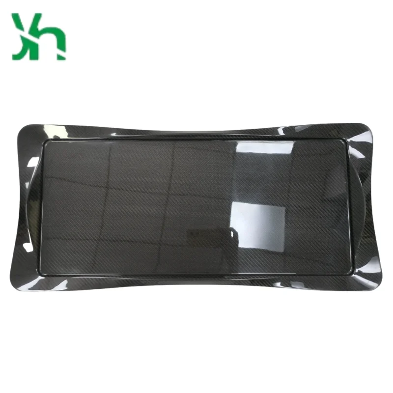 Bandeja para servir de fibra de carbono seca 3K, patrón de tejido de sarga, placa liviana y duradera
