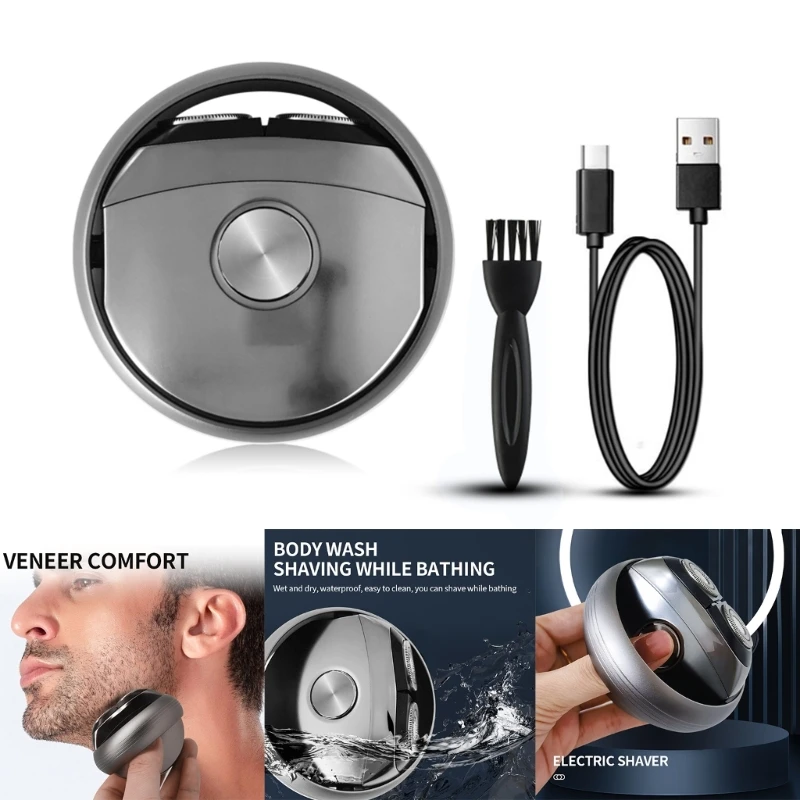 M2EE Alat Cukur Perjalanan Listrik Portabel Pisau Cukur Elektronik Pria USB Isi Ulang Tanpa Kabel