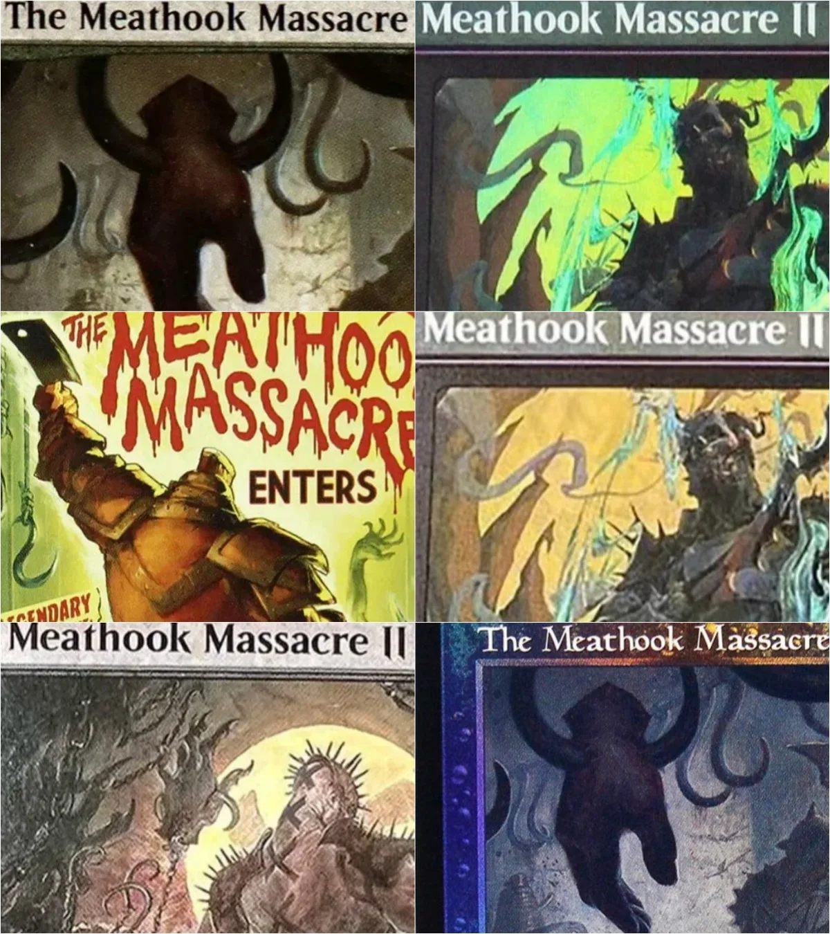 De Meathook Massacre Aangepaste TCG Magische Proxy-kaarten Spelkwaliteit Proxy Bord Speelspel Ruilkaarten Proxy