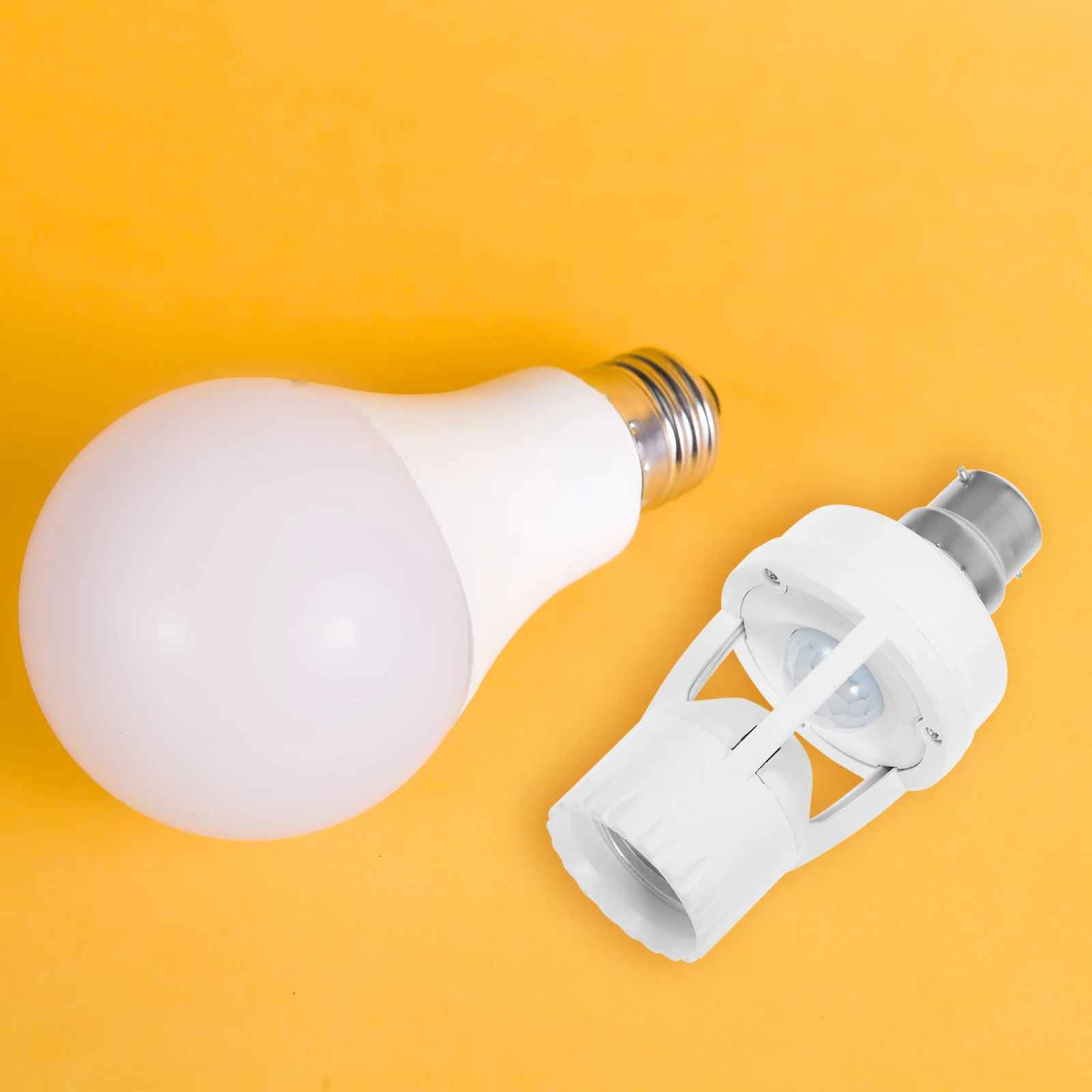 

1Pcs E27 Infrared Bulb Holder Motion Sensor Light Easy Install Durable Craftsmanship Long Lasting Use Corridors Convenience Most