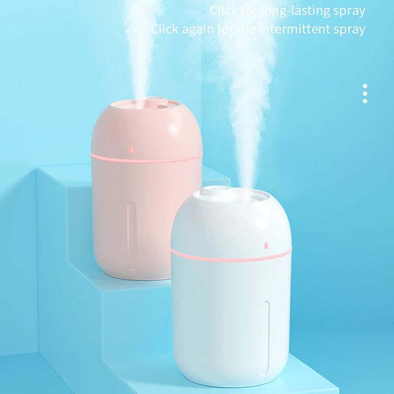 Air Humidifier 220ml Fragrance Aroma Diffusers Car Perfume Diffuser Essential Oil Purifier Aromatherapy Mist Maker with Lights