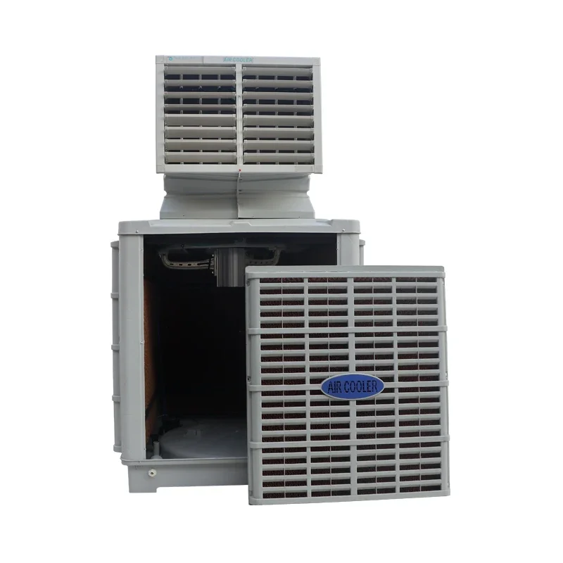 Industrial Air Conditioner, Wall Mounted, Large Machines, Factory Ventilation Systems, Evaporative Cooling Remote Control