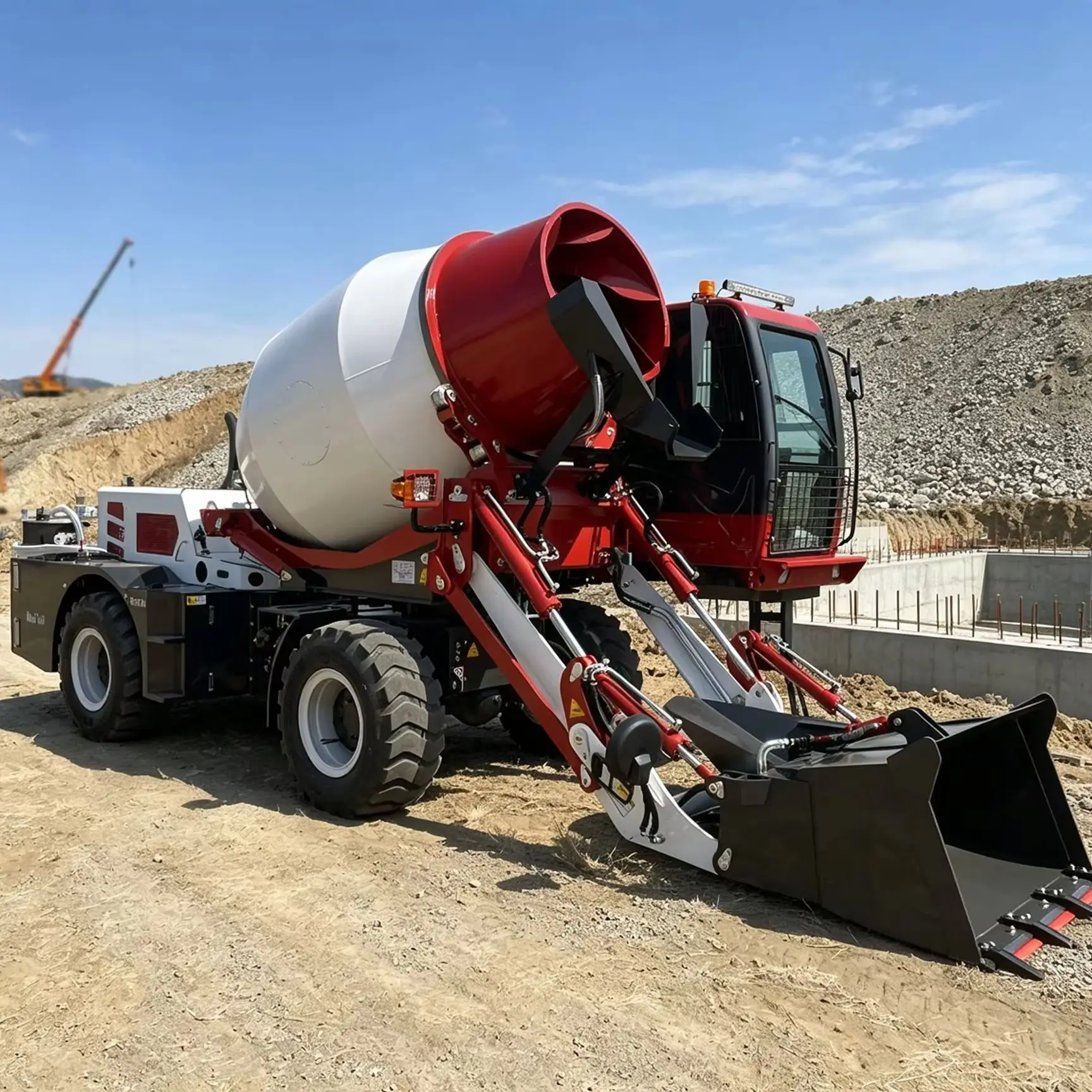 Anti-leak drum design Anti-leak rubber sealing ring mobile concrete mixer portable cement mixer stationary mixer