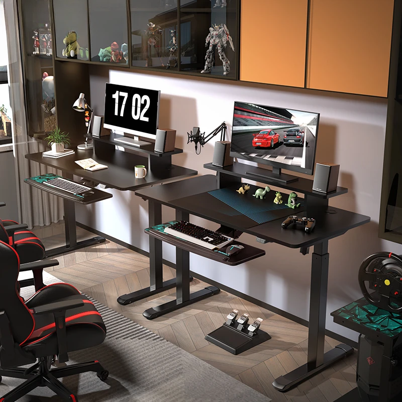 E-sports-Intelligent Elétrica Lifting Office Desk, Double-motor Desktop Computer