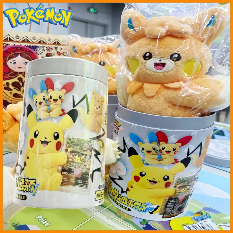 genuine-pokemon-doll-blind-box-magnetic-attraction-series-151-rub-cheeks-against-each-other-ptcg-gem-pack-collectible-toys-gifts