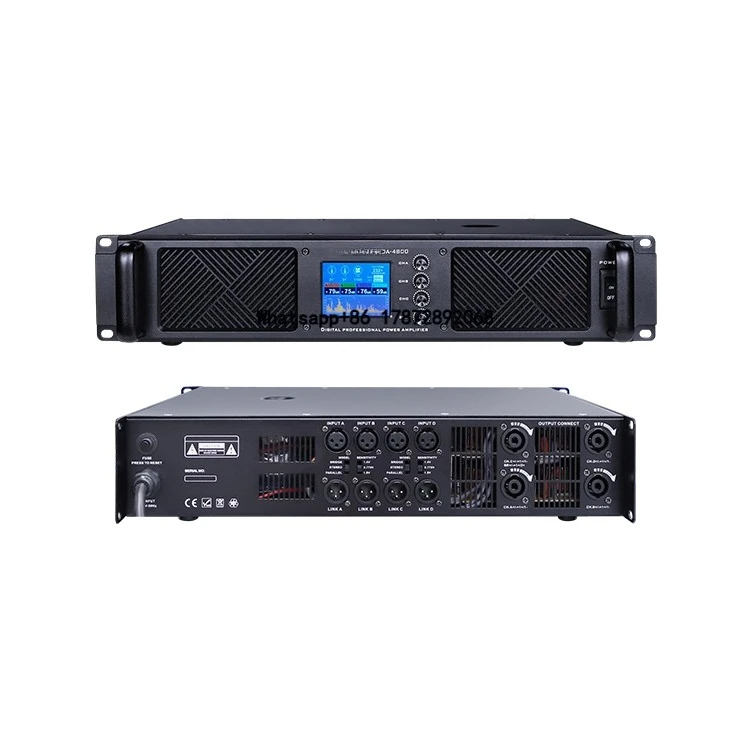 

Outdoor line array professional display power amplifier 4 channel 1500W audio sound system Class D digital amplifier
