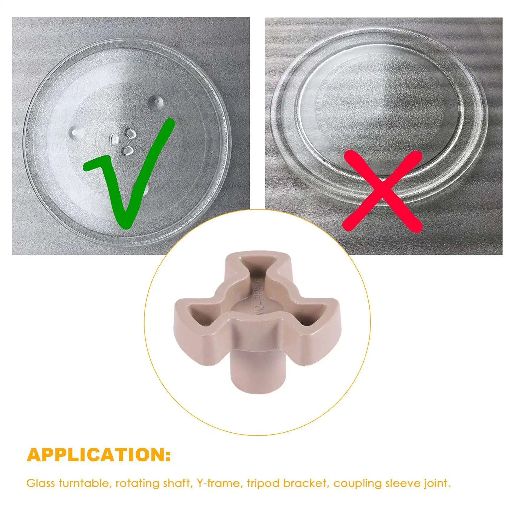 A97G соединитель поворотного стола для микроволновой печи, роликовая направляющая для проигрывателя микроволновой печи, поддержка стеклянного лотка, приводная муфта, запасные части