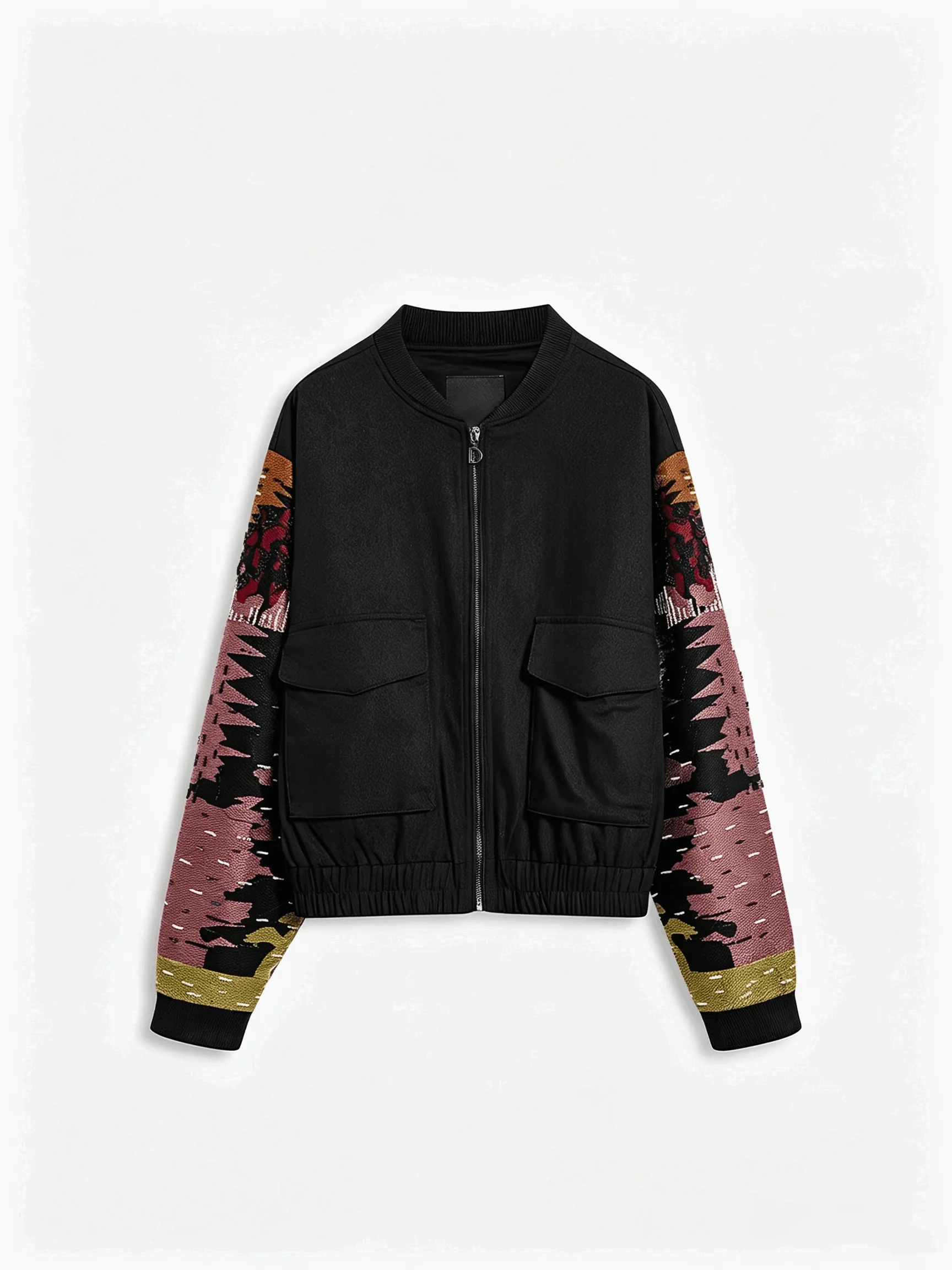 Foreign Trade Spain Original Women's Coat Heavy duty Embroidered Printed Loose Collar Jacket Light Luxury New Product