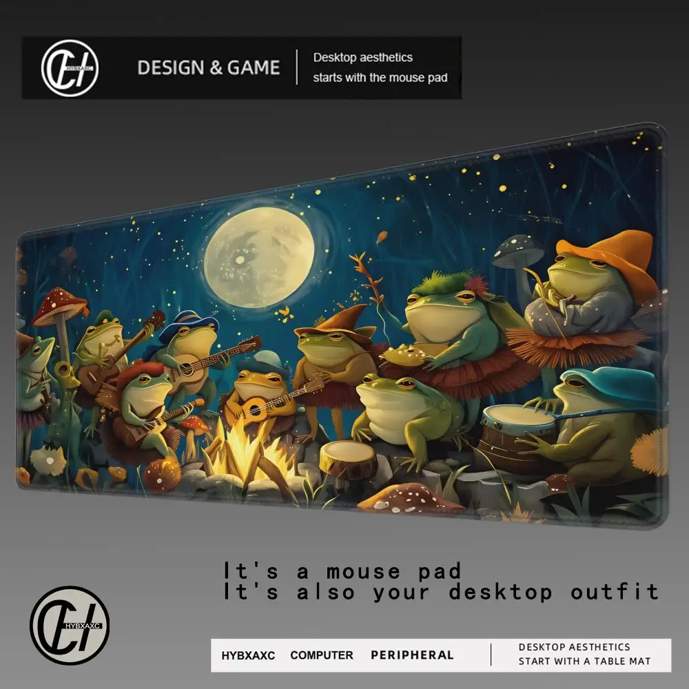 

HYBXAXC Fantasy Frog Wizard Design anime Mouse Pad Desk Mat Non-Slip table mats office mat carpet Gaming mats tapis souris