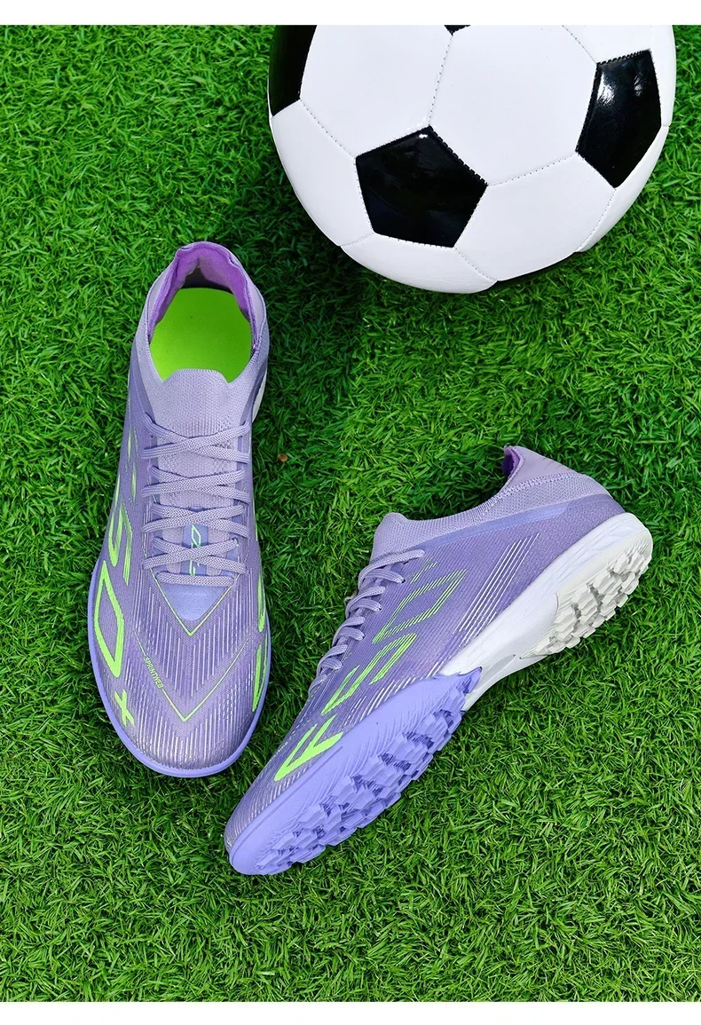 Neue Herren-Fußballschuhe: Rutschfeste Hallen- und Outdoor-Sneaker mit Stollen – Hochwertige Futsal-High-Top-Schuhe für Rasen – Bestseller – Detail 16