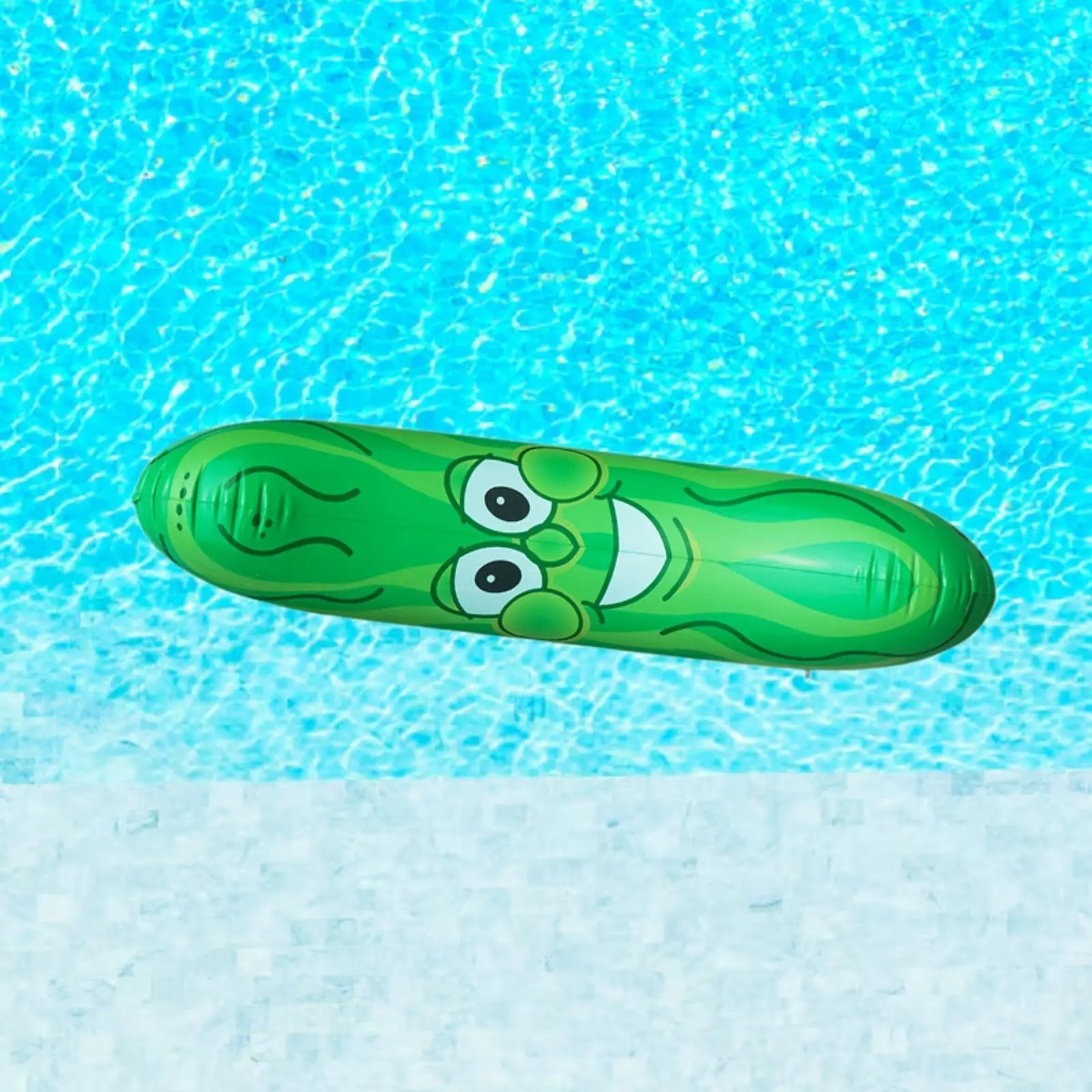 Artesanía de pepino inflable gigante moderna para fiesta temática de natación de verano en la piscina
