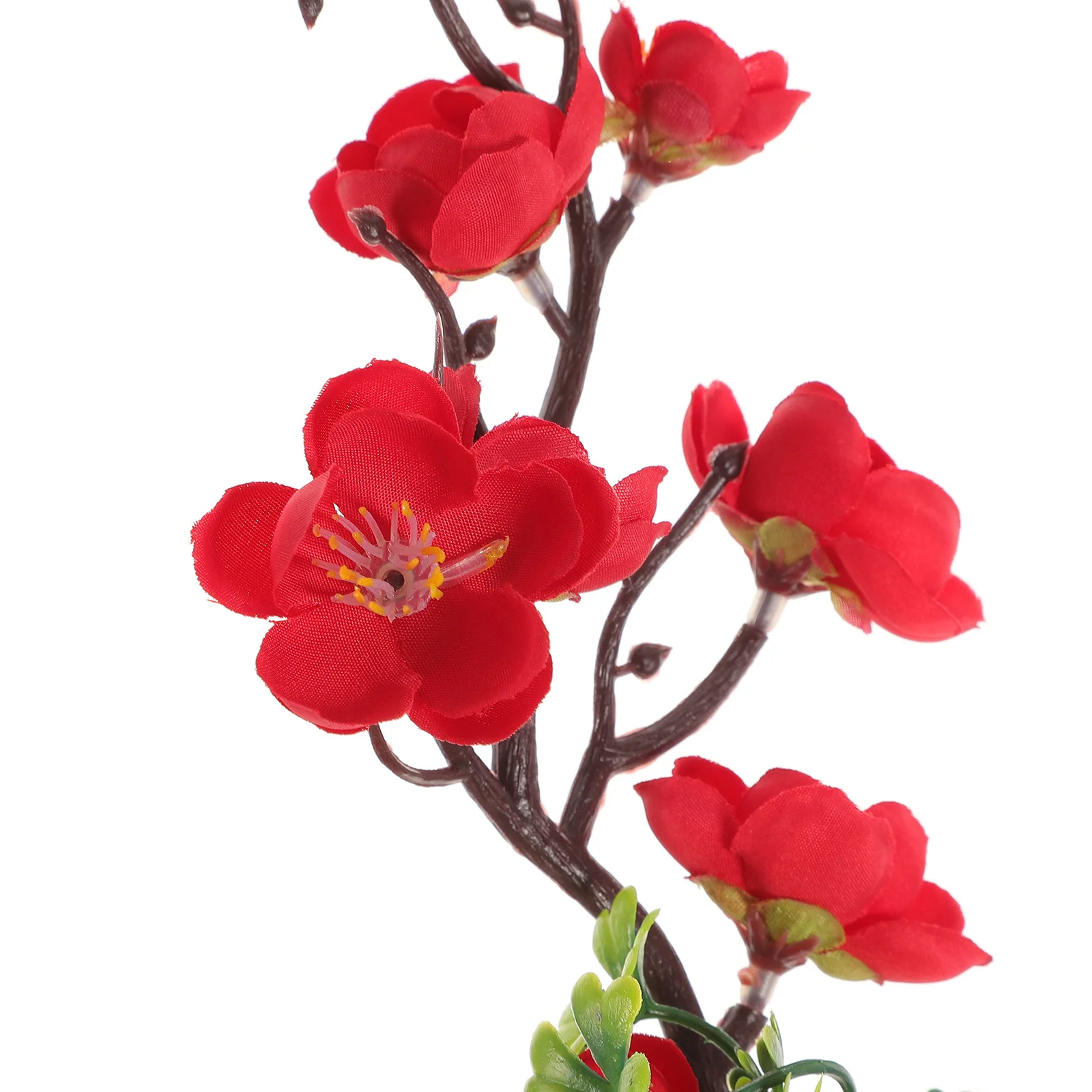 

2pcs Plum Blossom Bento Decoration Lifelike Green Plant Sushi Plate Flower Ornament Japanese Food Tray Decor Simulation Flower