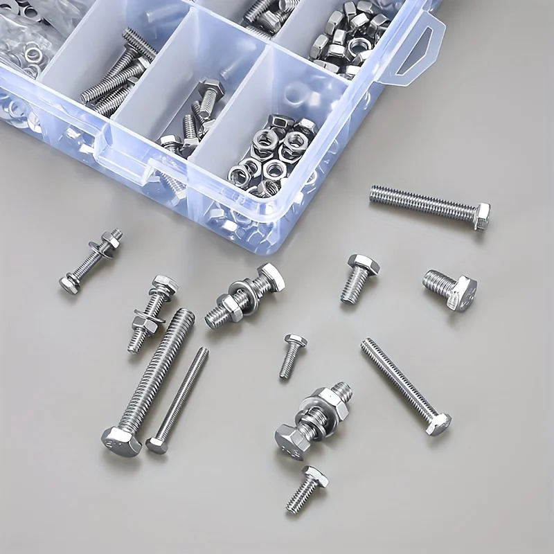 520-Piece Set M3M4M5M6 Stainless Steel Bolts Kit