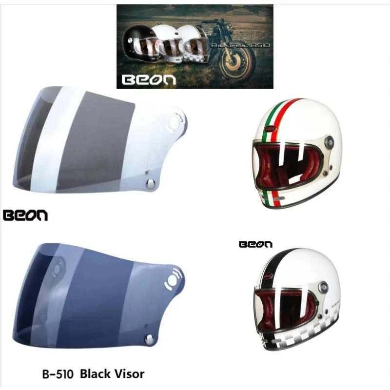 HOT Helmets Visor BEON B510 Motorcycle Helmet Lens Visor Plating UV Protection Lens Faceshield Casco Moto Visor