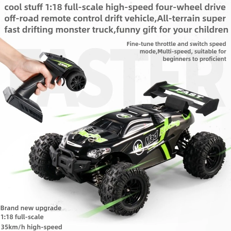 

Cool Stuff Toy Car Gift-1:18 High-speed 4WD Rc Drift Car,26cm Large Off-road Rc Truck,Kawaii Rc Cars Toys for Boys,Monster Truck